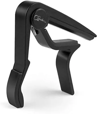 Capo pour Guitare Acoustique Électrique Folk Ukulele en Alluminiom, 5 Picks inclus (Capo Noir, Musical, 1, FH-103) Meilleur Prix