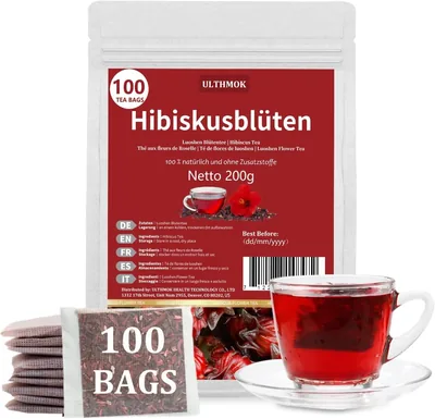 Hibiscus Flower Tea 100 Tea Bags Best Deal