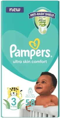 Pampers Anti-Rash Shield Nappies Size 3, 14% Off