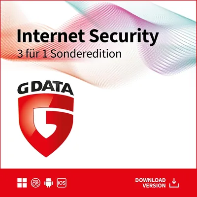 G DATA Internet Security 3 für 1 Sonderversion 2026 | 3 Geräte - 1 Jahr | Antivirus für PC, Mac, Android, iOS | Made in Deutschland