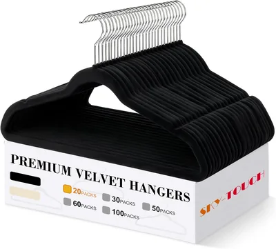SKY-TOUCH Velvet Hangers 20 Pack