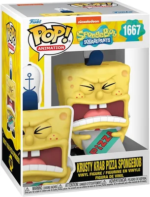 Funko Pop! TV: Spongebob Squarepants 25º Aniversario - Esponja con Pizza - Figura de Vinilo Coleccionable - Regalo