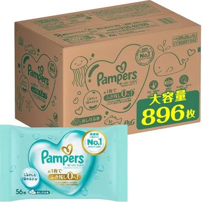 Pampers Wipes Skin 896 Sheets Case