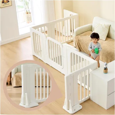 Playpen, Just Place Baby Gate, Baby Fence, 3 Way Transformation Fence, For Pets, 2 x Dedicated Fixed