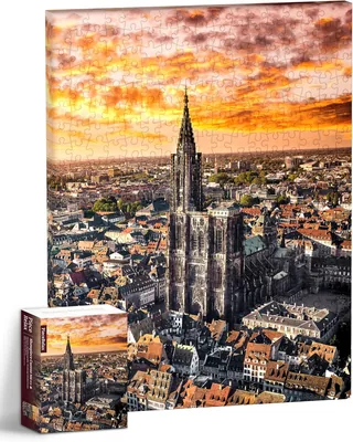 PieceRelax Canvas Art Puzzle - Strasbourg Cathedral