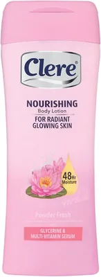 Clere Body Lotion - Powder Fresh, 48hr Moisture, Glycerine & Multi-Vitamin Serum for Radiant Skin