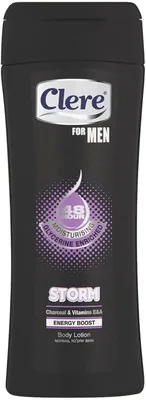 Clere For Men Body Lotion - STORM, 200ml, 48h Moisturising, Glycerine Enriched Best Deal