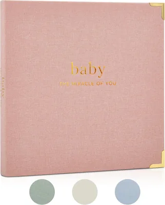 Timeless Baby Memory Book - Gender Neutral Pink Journal
