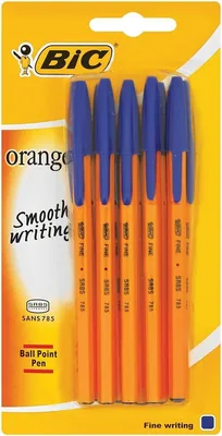 BIC Orange Fine 5 Ballpoint Pen - Blue Blister Pack, ZAR 38.80