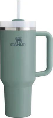 Stanley 1913 Quencher H2.0 Flowstate Tumbler 1.2L - Shale | Kallt i 11 timmar - Frostad i 48 timmar - Skala, Griff och L