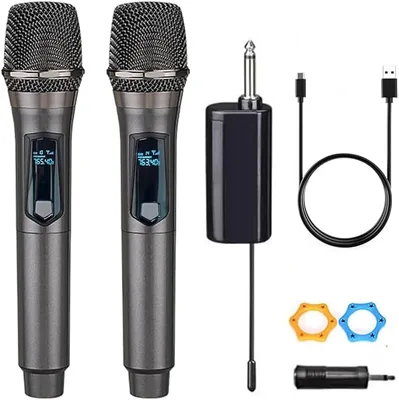 Wireless Mic Dual Handheld Karaoke - 93% Off