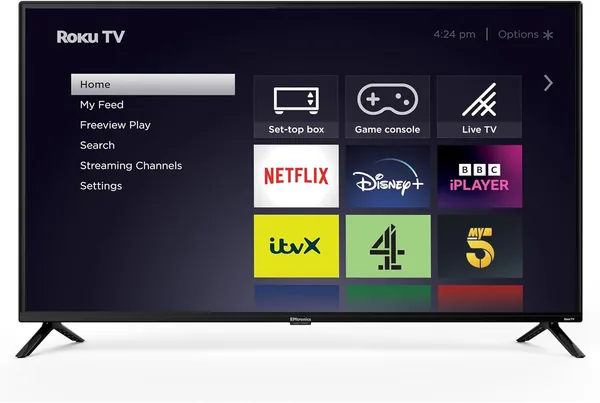 EMtronics EM40ROK Roku TV 40" Inch Full HD 1080p Smart with Netflix, Disney+, BBC, Freeview Play, Do