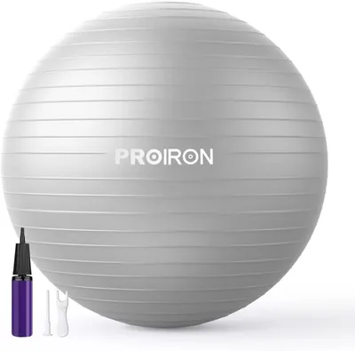 PROIRON Tréningsbal 55cm/65cm/75cm Gymbal Med Pump - Anti-Kramning Svensk Bal för Yoga och Fitness