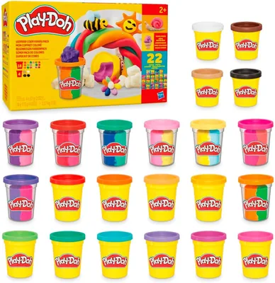 Play-Doh Ultimat varaktighetsmässa med 22 gläser, barncraft