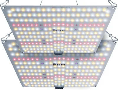 Brim Panel A PL-A植物育成ライト LEDパネル 日本ブランド フルスペクトル IR/UV装備 2個セット 45W ホワイト