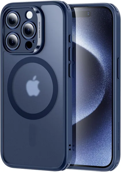 ESR Zestaw: Etui na iPhone 15 Pro (5 w 1) - Matowe, z osłoną ekranu i ochraniaczami soczewek, kompatybilne z MagSafe - Najlepsza cena!