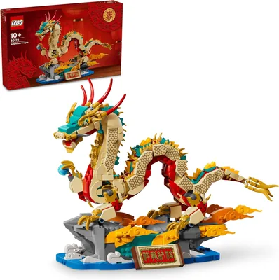 LEGO Spring Festival Auspicious Dragon Toy 80112, 1171 Pieces