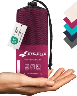 Fit-Flip Luchtige Reisdeken - Ultralichte Kabine Slaapzak - Dun & Compact - Zacht