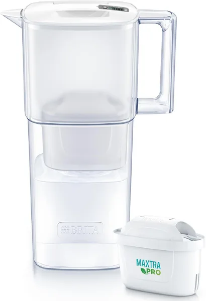 Brita Water Purifier Pitcher, Jug Type, PFOS/PFOA Removal Tested, Filtration Capacity 0.3 gal (1.15 L), Total Capacity 0.6 gal (2.2 L) [Japan Official Product], Includes 1 MAXTRA P