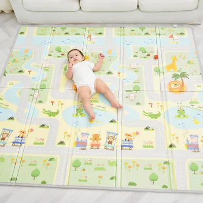 Krabbelmatte Baby Falten Spielmatte Kinder Spielmatte 150 x 180 x 1 cm Krabbeldecke für Babys - Baby-Matte