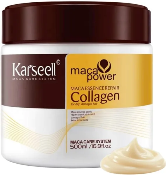 Karseell MACA CARE SYSTEM Professional Hair Mask Collagen Oil Argan Coconut Avocado Keratin Shea