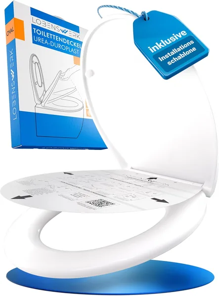 LOBENSWERK Toilet Lid with Soft-Close Mechanism