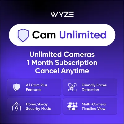 Wyze Security Plan - Cam Unlimited Best Deal
