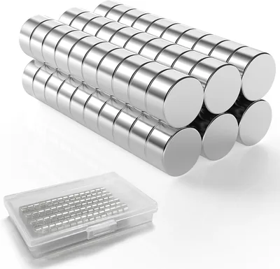 Magnets Lisopo Néodyme, 60 Pack Petits Magnets Puissants pour Tableau Magnetique, Bulletin, Réfrigérateur, Bricolage (5x3mm) - Meilleur Prix