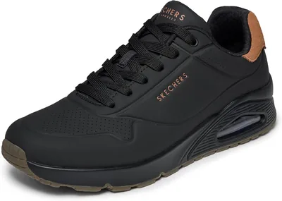 Skechers Heren Uno Suited On Air Sneaker - Blauwe/Zwarte - EU 45