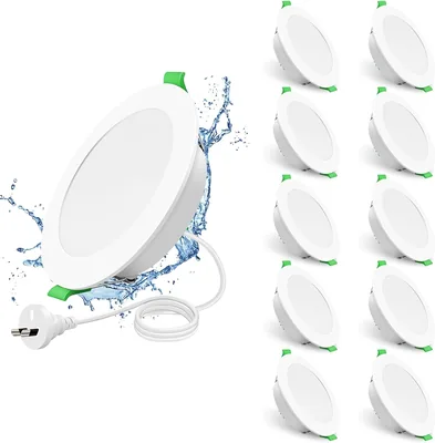 ALUSSO 12W LED Recessed Light Dimmable IP44 3CCT 5700K Best Deal