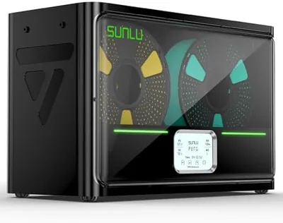 SUNLU Official Filament Dryer S4, 2026 3D Printer Filament Dry Box, Upgraded 4-Spool Filament Dehydr