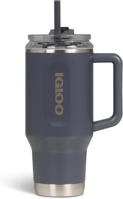 IGLOO TRAVEL MUG 32 - Tazza Isolata da 900 ml in Acciaio Inossidabile con Forcella - Bottiglia per Acqua Sigillata, Adatta a Bevande Gassate