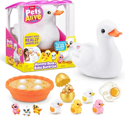 Pets Alive Mama & Baby Duck Toy
