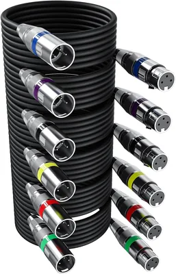 Câble DMX 3 broches XLR 5m pour micro - Contrôle professionnel | Câble de scène mètres, câble d'éclairage 3 broches X