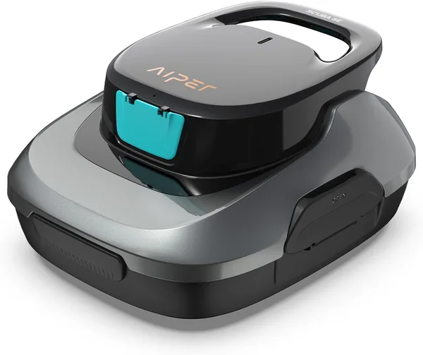 AIPER Pool Robot, Cordless Pool Vacuum Cleaner, 90-Min Runtime, Automatic Cleaning with Self-Parking