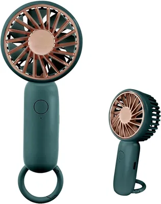 Jsdoin Mini Handheld Fan, Krachtige Bureauventilator met Bevestiging, Lichtgewicht USB Ventilator, Geschikt voor Modieus Vrouwen en Mannen, Binnen