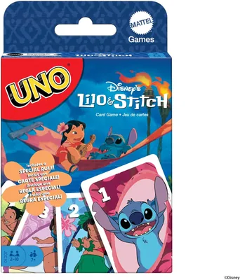 Karty UNO Disney Lilo i Stitch Gra karciana dla dzieci, dorosłych i rodzin - 49% Off