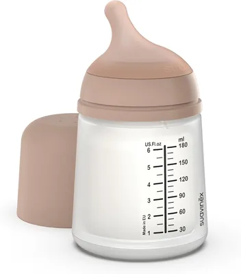 Suavinex Zero Zero Anti-Colic Bouteille avec Nipple Spécial Allaitement (A), pour Nouveaux-nés + 0 Mois, 150 ml
