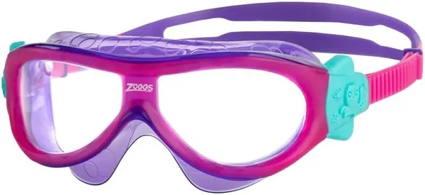 Zoggs Kids' Phantom Mask with UV Protection And Anti-fog Swimming Goggles, 3-6 Years