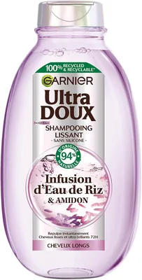 Shampooing Ultra Doux Garnier avec Eau de Riz - Cheveux Rebelle et Indomptable - 250 ml (75% Off)