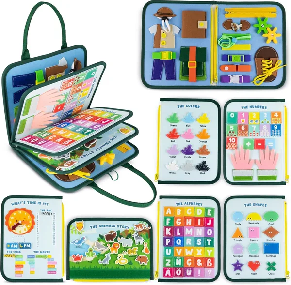 BONNYCO Montessori Busy Board Felt