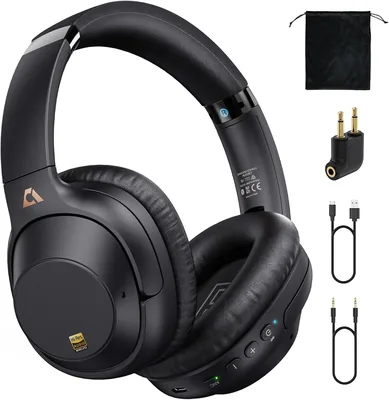 Bluetooth 5.2 Hybrid ANC Headphones - 90H Playtime Best Deal