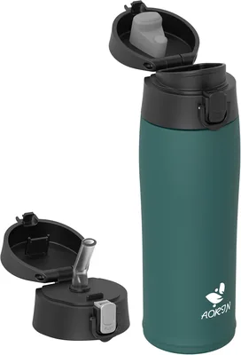 AORIN Bottiglia d'Acqua Isolata in Acciaio Inossidabile da 500 ml per Bambini, BPA Libera e a Prova di Perdite, Termo