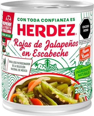 Herdez Chiles Jalapeños Rajas 205 g - Mejor Precio