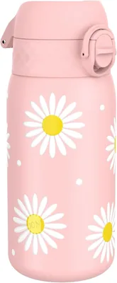 ION8 Lichtgewicht Stalen Kinder Waterfles, 400ml/13oz, Zonder Isolatie, Lekdicht, Makkelijk te Openen, Veilig Vergrendeld, Afwasmachine