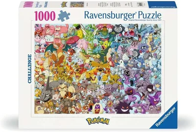 Ravensburger Puzzle 1000 Teile Pokémon Challenge - Alle 150 Pokémon der 1. Generation