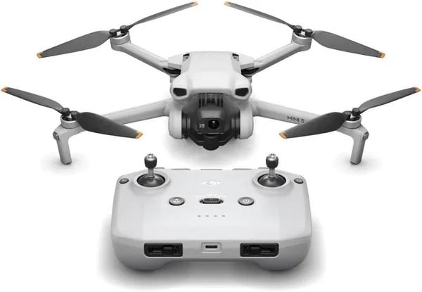 DJI Mini 3 - 21% Off: Lichtgewicht en draagbare mini-camera met 4K HDR-video, 38 minuten vluchttijd, verticaal filmen en AI