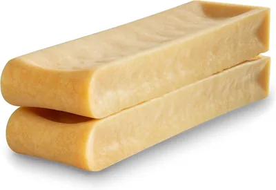WOW BITES Premium Chewnat voor Honden - Langdurige Natuurlijke Melk-Hondensnack - Super Groot Kaasgeurchew (400 g)
