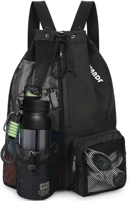 Bolsas de malla para natación - Mochila con cordón para almacenamiento de bolsillos húmedos, ideal para la playa y el nat