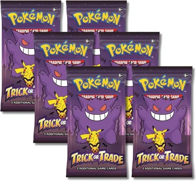 Pokemon 2023 Trick or Trade Gengar & Pikachu Booster Pack Deal